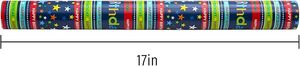 <b>Blue</b> striped star birthday happy gift wrapping <b>paper</b> Suitable for packaging birthday gifts for friends and children Customizable - Product Image 6