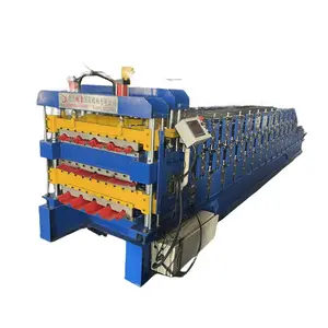 3 Layers Roll Panel Cold Roll Forming Machine For Steel Roof And Wall Steel Triple-layer Tile Making Machine