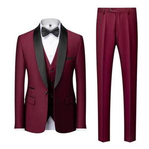 Conjunto <span class=keywords><strong>de</strong></span> Traje <span class=keywords><strong>de</strong></span> Negocios <span class=keywords><strong>de</strong></span> 3 Piezas para <span class=keywords><strong>Hombre</strong></span>, Negro y Verde, <span class=keywords><strong>Chaleco</strong></span> con Cuello Redondo, Pantalones y <span class=keywords><strong>Chaleco</strong></span> para Bodas y Ceremonias - Product Image 3