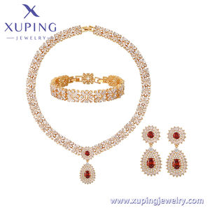 <span class=keywords><strong>Set</strong></span>-462 Xuping nuevo conjunto de joyas de lujo para mujer de circón multicolor, conjuntos de joyas de Boda nupcial africano - Product Image 3