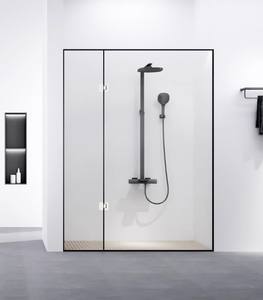 Puerta de Ducha Moderna para Hotel con Bisagra de Vidrio de 180 Grados, Acero Inoxidable, 4 cm de Grosor, Duradera, Multifuncional, Ajustable y Ecológica - Product Image 2