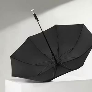 Luxury Straight Big <b>Large</b> Sport Custom logo Printing UV Golf <b>Umbrella</b> with Silver Handle - Product Image 5