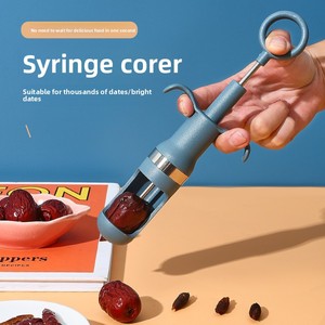 Éplucheur multifonctionnel de jujubes rouges, cerises et olives, trancheuse de fruits, gadget de cuisine pour légumes - Lames en acier inoxydable, manuel et durable - Product Image 5