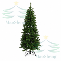 Arbre de Noël artificiel MaoSheng Big Snow White de haute qualité en cèdre, mélange PE+PVC, réaliste, à branches complètes, écologique, blanc chaud