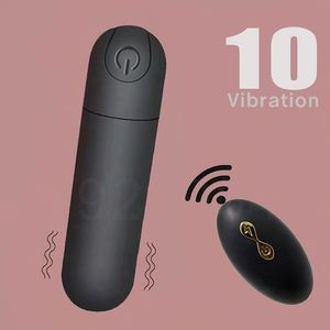 Kadınlar için Kablosuz 10 Hızlı Mini Bullet Vibratör, Külot Vajina G Noktası Klitoris Stimülatörü Vibratör - Product Image 1