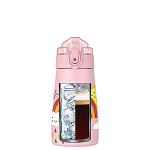 SilverJet 350ml Stainless Steel Insulated Water Bottle With Straw Kids Cup For School Travel Outdoor Use - Product Image 3