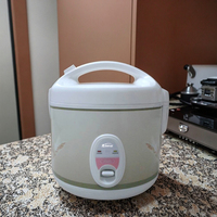 Cuisinière à riz électrique miniature en acier inoxydable de haute qualité, portable, pour usage extérieur et hôtelier, capacité de 1,1 à 2 L, maintien au chaud