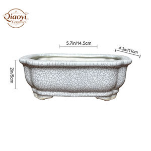 Pots de jardin en céramique de forme florale pratiques en gros <span class=keywords><strong>Yixing</strong></span> <span class=keywords><strong>Bonsai</strong></span> Live Features pour plantes d'intérieur Home Grower <span class=keywords><strong>Pot</strong></span> - Product Image 5