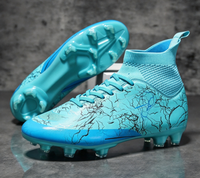Chaussures de football en caoutchouc en gros pour hommes et enfants, crampons d'entraînement, chaussures de futsal pour gazon artificiel, couleurs d'équipe, printemps, été, automne