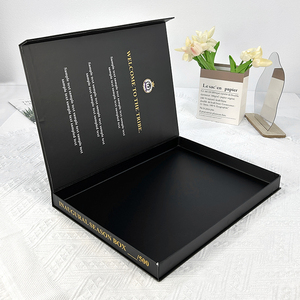 Luxury <b>Magnetic</b> Gift <b>Box</b> with Embossing & Matt Lamination Gold Foil Stamping Recyclable Rigid Packaging for Cosmetic & Skincare - Product Image 1