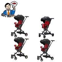 2024 Poussette bébé pliable en gros avec siège d'auto 360 degrés marcheurs et landau pour nouveau-nés et tout-petits