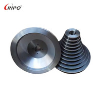 Roue à pas de haute précision en acier |   Poulie de transmission OEM avec alésage de 10 mm et diamètre extérieur de 50 mm, 12 rainures pour machines