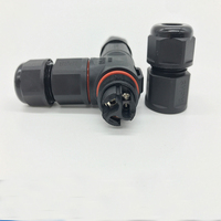 Adaptateur de prise mâle/femelle étanche Aureate M8-M25 L20-L25 ABS 3 broches 3 conducteurs IP65/67/68 50A Connecteur d'alimentation LED