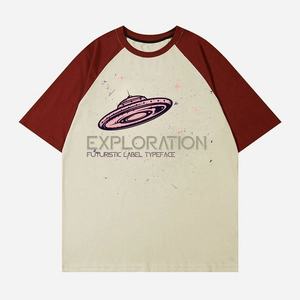 OEM เสื้อยืดผ้าสแปนเด็กซ์ทูโทนแขนเสื้อพิมพ์ลายตัวอักษรดิจิตัลตามต้องการ - Product Image 6