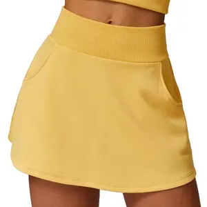 Factory Outlet 2024 Custom Yoga Tennis Skirt Quick Dry Jogging Fitness Wear Skirt
