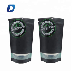 Custom Printed Resealable <strong>Foil</strong> Plastic <strong>Zip</strong> Lock Stand up <strong>Pouches</strong> Zipper Mylar Bag Design Packaging Bags 3.5 Matte Black - Product Image 6