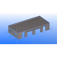 3 structures métalliques préfabriquées PEB pour garage et abri