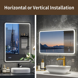 Miroir mural intelligent avec lumière pour salle de bain, avec désembuage et éclairage LED, avec livraison rapide, pour villa et hôtel, 40W, 32H pouces, stock aux États-Unis - Product Image 3