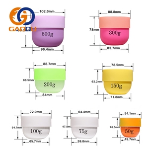Tarro de Crema Cosmética Vacío de Cobre Liso con Serigrafía de Logotipo en Color Personalizado, con Tapa de Rosca de Plástico PP - Product Image 3