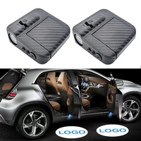 Luz LED para Puerta de Coche, Proyector de Logotipo, Luz de Bienvenida Personalizada, Lámpara de Sombra Fantasma, Ajuste Universal, Impermeable, Antideslizante, Nocturna