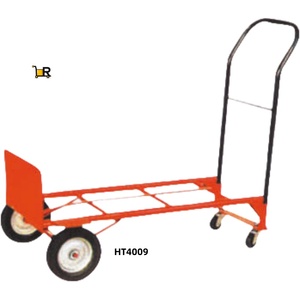 Dapat disesuaikan Aluminium tugas berat teleskopik truk troli empat roda keranjang tangan baja Platform OEM keranjang taman lipat - Product Image 2