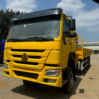 Grue de camion hydraulique robuste en promotion avec moteur Weichai, pompe et boîte de vitesses Kato, haute stabilité