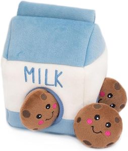 Jouets interactifs pour chiens et chiots : produits stimulants pour animaux de compagnie contre l'ennui, pour les garder occupés, jouets en peluche à cachetons, puzzles et jouets couineurs - Product Image 1