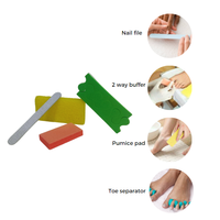 Ensemble de pédicure jetable pratique à usage unique fournit uniquement une expérience de manucure et de pédicure hygiénique idéal pour les voyages ou à la maison