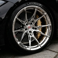 Rines Forjados Cromados Personalizados de 1 Pieza de 18 19 20 21 22 Pulgadas 5x114.3 5x112 5x130 5x120 6x139.7 para Tesla, Benz, BMW, Audi, Ford, Honda