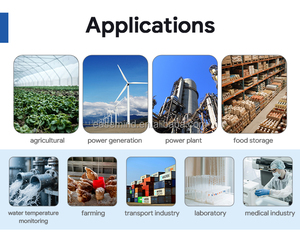 Real-time environmental monitoring for documents, archives and valuable items 4 Sets <b>temperature</b> and humidity <b>wireless</b> <b>sensor</b> - Product Image 2
