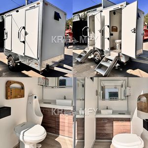 Remolques de Baño Móviles de Lujo para Exteriores, Precio de Fábrica 2025, Fabricantes de Remolques con Inodoros Portátiles en Venta - Product Image 1