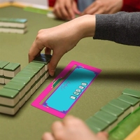 Buscador de Líneas de Mahjong Acrílico Plegable Personalizado, Moderno y de Lujo, Colorido, Herramienta de Aprendizaje para Principiantes, 4 Piezas, Bolsillo OPP