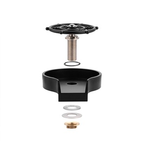 Матовый черный стеклянный очиститель для раковины - Product Image 3