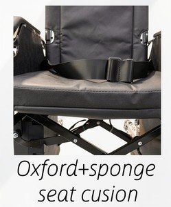 Silla de Ruedas Eléctrica <span class=keywords><strong>Plegable</strong></span> Resistente y Cómoda, Capacidad de Carga de 130 kg, Motor de Doble Escobilla, Rueda Antivuelco, Rueda de PU Gruesa, Acero - Product Image 3