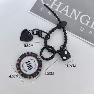 Llavero Original con Chip de la Suerte, Colgante de Pareja de Dibujos Animados de Alta Gama para Decoración de Llaves de Coche, Bolsos y Mochilas - Product Image 3