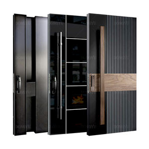 Su misura della Cina produzione corazzata esterno in alluminio pressofuso porta di sicurezza di buona qualità ingresso porte anteriori in alluminio - Product Image 4