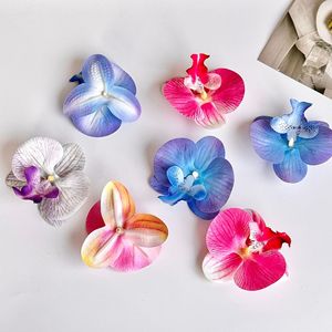 ดอกกล้วยไม้ฟาแลนนอปซิสประดิษฐ์ ทำจากยางนิ่ม เหมือนจริงมาก ใช้ตกแต่งงานแต่งงาน ดอกเดี่ยว ติดกิ๊บติดผม - Product Image 4