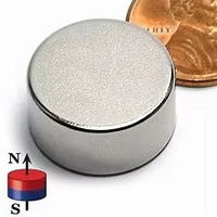 Aimants en néodyme ronds 30x10 30x15 à forte densité d'énergie magnétique avec placage nickel