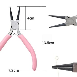 Multi-Functional DIY Jewelry Making <b>Pliers</b> Set Including Needle-Nose Round-Nose Diagonal <b>Mini</b> <b>Pliers</b> in Steel Material - Product Image 3