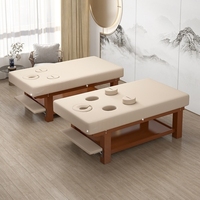 Table de massage et lit de spa portable en bois, moderne, unique et exquise, pour les soins de salon de beauté, avec éponge haute densité