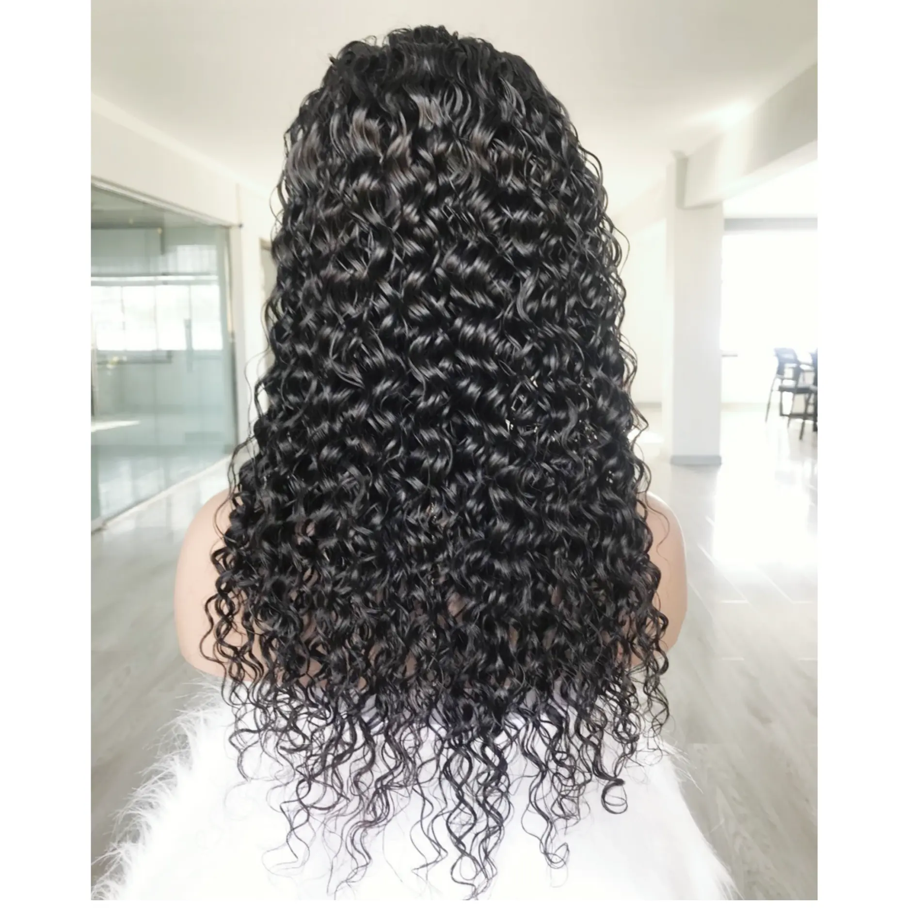 26 inch Water Wave Lace Front 100Virgin Raw 100% Peruvian Human Hair Wig Vendor 13x4 13x6 360 Full HD Lace Frontal Wig For Women