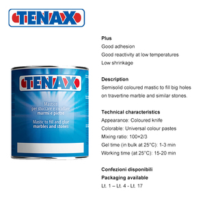 <span class=keywords><strong>TENAX</strong></span> SEMISOLIDO MASTIC COLORÉ 3G POUR REMPLIR ET COLLER MARBRES ET PIERRES - Product Image 6