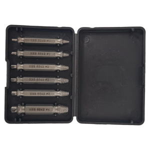 6pc HSS Extractor Double Head Screw Slide Tooth Removal <b>Screwdriver</b> <b>Screwdriver</b> <b>Bit</b> Broken Wire Tool <b>Set</b> - Product Image 1