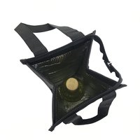 Sac isotherme portable personnalisé pour deux bouteilles de vin, mini, non tissé, réutilisable, écologique, imperméable, sac à glace
