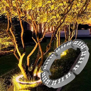 12W Dmx512 Led Ring Knuffel Boomlicht Buiten Boomstam Gesplitst Landschap Licht Ip65 Waterdicht Aluminium Tuin Spotlight