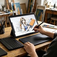 Tablette intelligente 2-en-1 X95 de haute qualité 10,1 pouces pour affaires et apprentissage, MTK6755 Android 15 12 Go+512 Go avec clavier