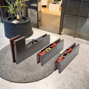 Accessoires de <span class=keywords><strong>clip</strong></span> de porte en <span class=keywords><strong>verre</strong></span> sans cadre de conception moderne <span class=keywords><strong>Clip</strong></span> à un mot fixe supérieur et inférieur en acier inoxydable <span class=keywords><strong>pour</strong></span> porte à ressort de sol en forme de 7 - Product Image 1