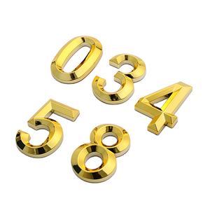 थोक कस्टम इंडोनिया कार प्लेट नंबर क्रोम गोल्ड ब्लैक एब्स लेटर कार प्रतीक के साथ प्रतीक - Product Image 2