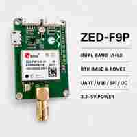Placa Receptora GNSS ZED-F9P RTK de Alta Precisión, Multibanda, Doble Frecuencia, Placa de Desarrollo GNSS, Precisión Centimétrica