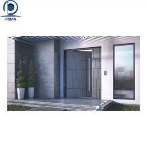 Rodillo de puerta corredera de vidrio de cierre suave síncrono exterior sin marco 4 paneles Puerta corredera de aluminio interior